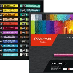 Caran D'ache Neopastel Oil Pastels Set Of 24 (7400.324)