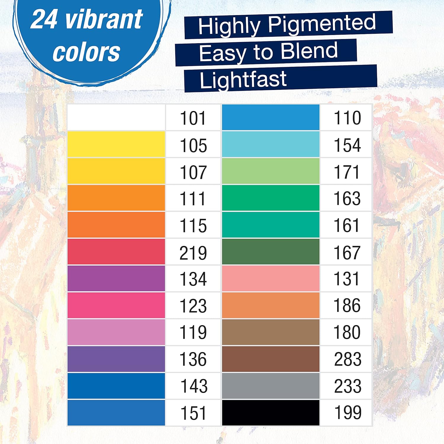 Faber-Castel FC127024 Creative Studio Oil Pastel Crayons (24 Pack), Assorted - Image 3