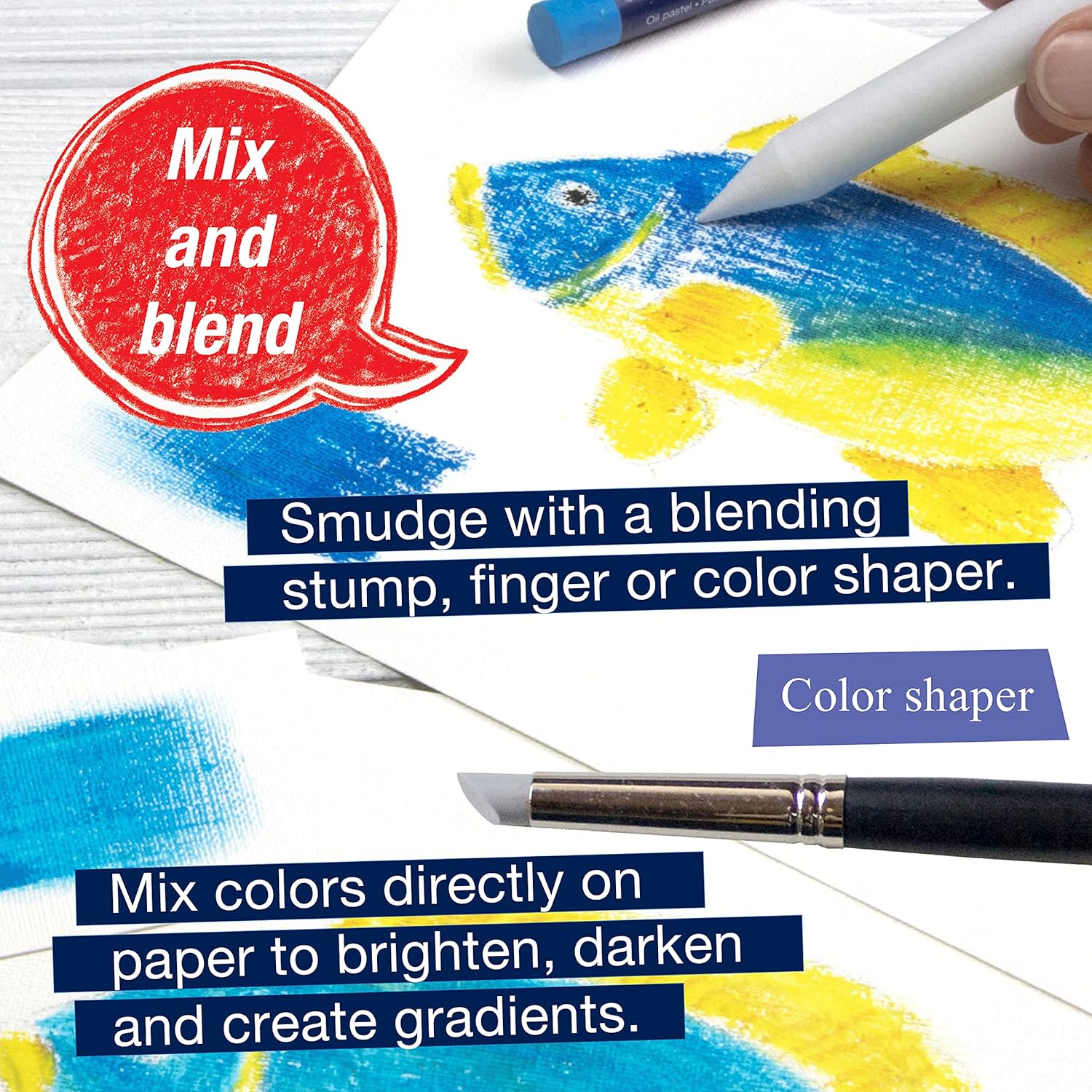 Faber-Castel FC127024 Creative Studio Oil Pastel Crayons (24 Pack), Assorted - Image 5