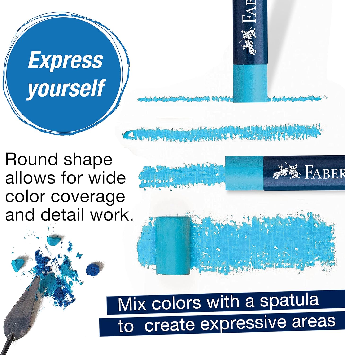 Faber-Castel FC127024 Creative Studio Oil Pastel Crayons (24 Pack), Assorted - Image 6