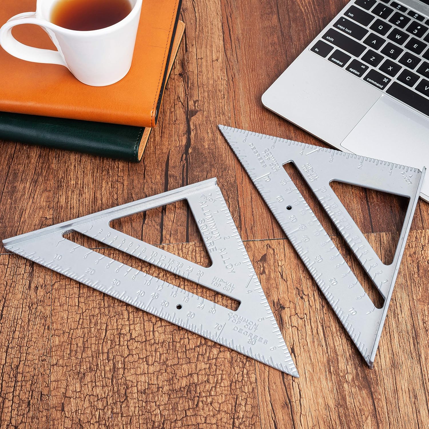 Mr. Pen Metal 7 Inches Rafter Square, Carpenter Square, 2 Pack - Image 6